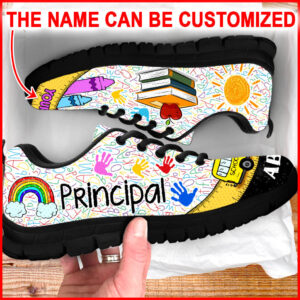 Principal Teacher Shoes Bus Ruler Sneaker Walking Shoes Personalized Custom Best Shoes For Teacher 3