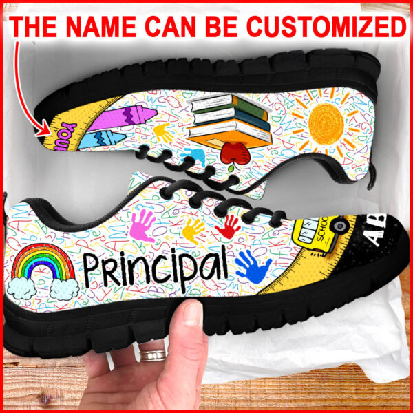 Principal Teacher Shoes Bus Ruler Sneaker Walking Shoes – Personalized Custom – Best Shoes For Teacher