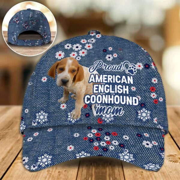 Proud American English Coonhound Mom Caps – Hat For Going Out With Pets – Dog Caps Gifts For Friends