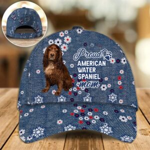 Proud American Water Spaniel Mom Caps Hat For Going Out With Pets Dog Caps Gifts For Friends 1 nkvzwy
