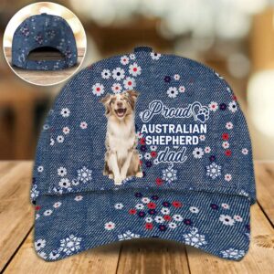 Proud Australian Shepherd Dad Caps Caps For Dog Lovers Gifts Dog Hats For Friends 1 gskj1y