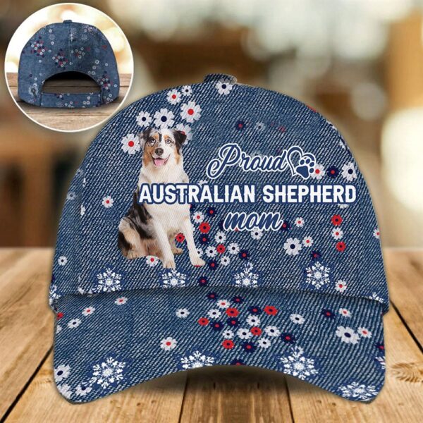 Proud Australian Shepherd Mom Caps – Hats For Walking With Pets – Dog Caps Gifts For Friends