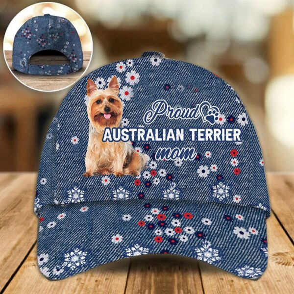 Proud Australian Terrier Mom Caps – Hat For Going Out With Pets – Dog Caps Gifts For Friends