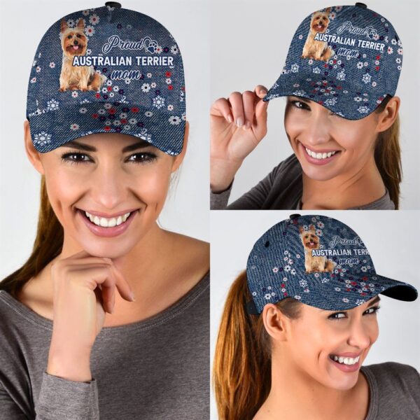 Proud Australian Terrier Mom Caps – Hat For Going Out With Pets – Dog Caps Gifts For Friends