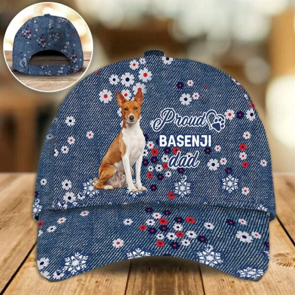 Proud Basenji Dad Caps – Caps For Dog Lovers – Gifts Dog Hats For Relatives