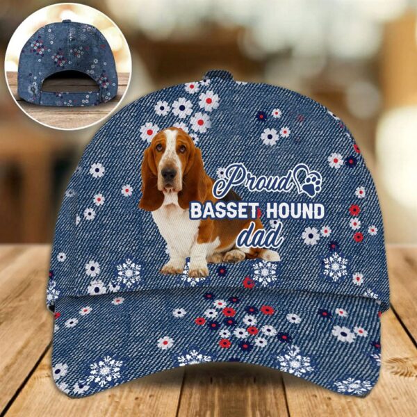 Proud Basset Hound Dad Caps – Caps For Dog Lovers – Gifts Dog Hats For Relatives