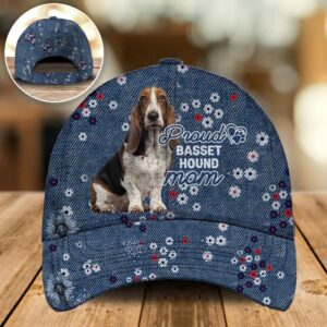 Proud Basset Hound Mom Caps Hat For Going Out With Pets Dog Hats Gifts For Relatives 1 ji6hhu