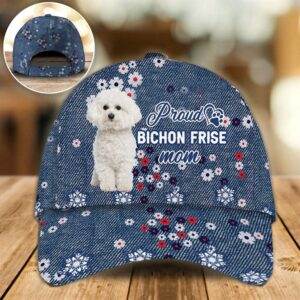 Proud Bichon Frise Mom Caps Hats For Walking With Pets Dog Caps Gifts For Friends 1 qra7sq