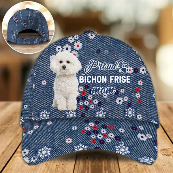 Proud Bichon Frise Mom Caps – Hats For Walking With Pets – Dog Caps Gifts For Friends