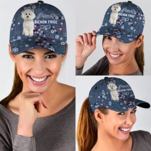 Proud Bichon Frise Mom Caps Hats For Walking With Pets Dog Caps Gifts For Friends 2 hvvfh2