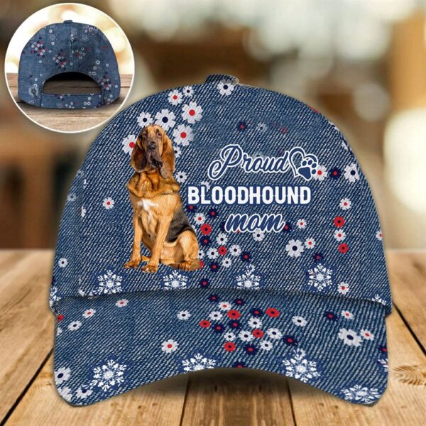 Proud Bloodhound Mom Caps – Hat For Going Out With Pets – Dog Caps Gifts For Friends