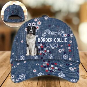 Proud Border Collie Mom Caps Hats For Walking With Pets Dog Hats Gifts For Relatives 1 acwpqz
