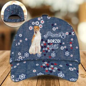 Proud Borzoi Dad Caps Caps For Dog Lovers Gifts Dog Hats For Relatives 1 e8ezhr
