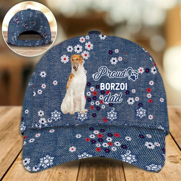Proud Borzoi Dad Caps – Caps For Dog Lovers – Gifts Dog Hats For Relatives
