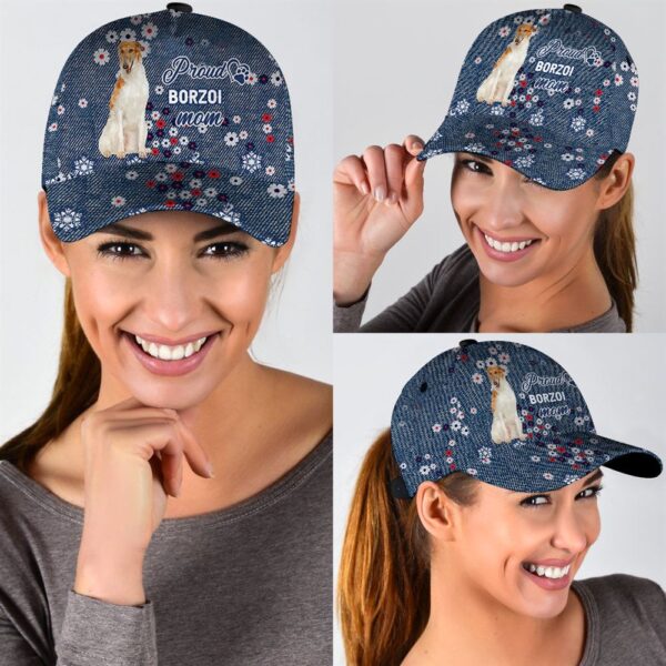 Proud Borzoi Mom Caps – Hat For Going Out With Pets – Dog Caps Gifts For Friends