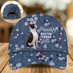 Proud Boston Terrier Dad Caps Caps For Dog Lovers Gifts Dog Hats For Relatives 1 zbshgp