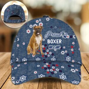 Proud Boxer Mom Caps Hat For Going Out With Pets Dog Caps Gifts For Friends 1 xwukkg