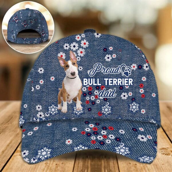Proud Bull Terrier Dad Caps – Caps For Dog Lovers – Gifts Dog Hats For Relatives