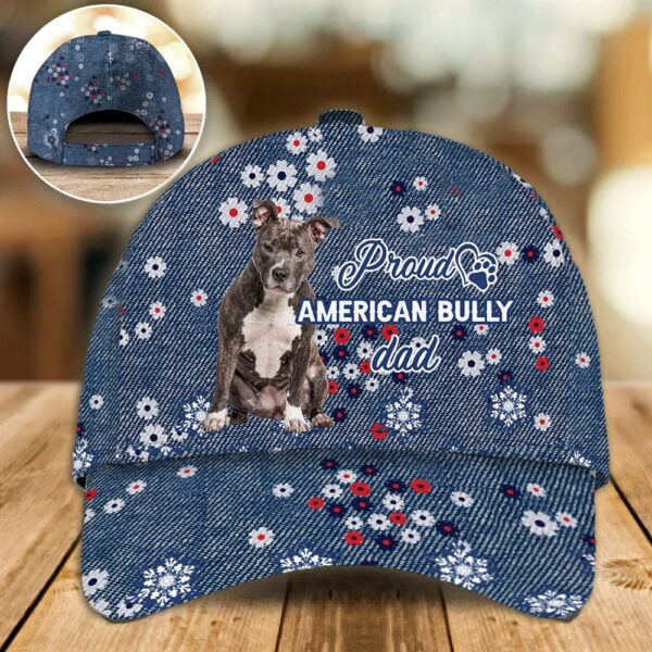 Proud Bully Dog Dad Caps – Caps For Dog Lovers – Gifts Dog Hats For Relatives