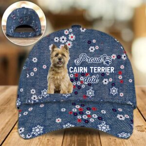 Proud Cairn Terrier Dad Caps Caps For Dog Lovers Gifts Dog Hats For Relatives 1 vnlydo