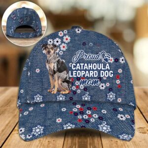 Proud Catahoula Leopard Mom Caps Hat For Going Out With Pets Dog Caps Gifts For Friends 1 ljrerl