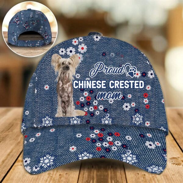 Proud Chinese Crested Mom Caps – Hat For Going Out With Pets – Dog Caps Gifts For Friends