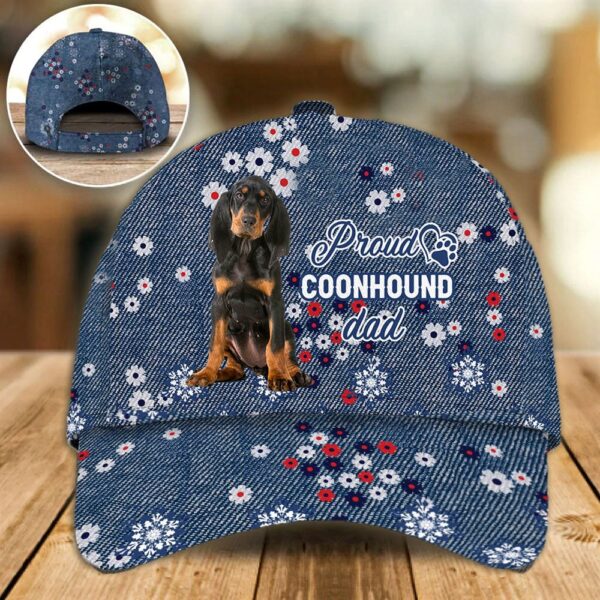 Proud Coonhound Dad Caps – Caps For Dog Lovers – Gifts Dog Hats For Relatives