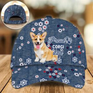 Proud Corgi Dad Caps Caps For Dog Lovers Gifts Dog Hats For Relatives 1 je725s