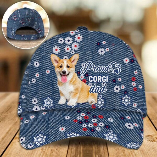 Proud Corgi Dad Caps – Caps For Dog Lovers – Gifts Dog Hats For Relatives