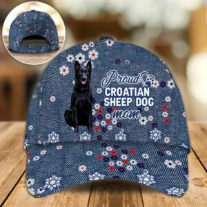 Proud Croatian Sheepdog Mom Caps –…