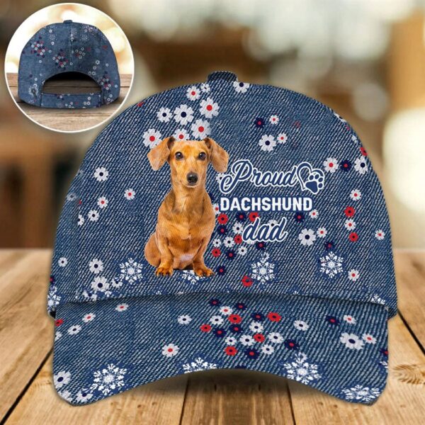 Proud Dachshund Dad Caps – Caps For Dog Lovers – Gifts Dog Hats For Relatives