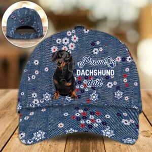 Proud Dachshund Dad Caps Hat For Going Out With Pets Gifts Dog Hats For Relatives 1 pqf0cd