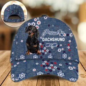 Proud Dachshund Mom Caps Hat For Going Out With Pets Dog Caps Gifts For Friends 1 hdqbst