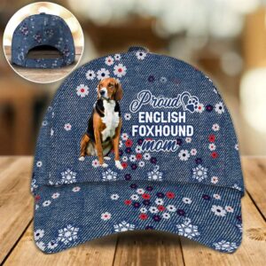 Proud English Foxhound Mom Caps –…