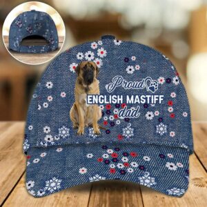 Proud English Mastiff Dad Caps Caps For Dog Lovers Gifts Dog Hats For Relatives 1 wwqz2a