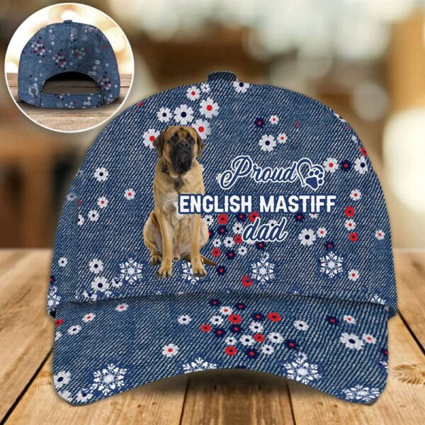 Proud English Mastiff Dad Caps – Caps For Dog Lovers – Gifts Dog Hats For Relatives