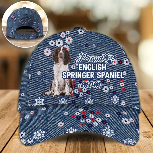 Proud English Springer Spaniel Mom Caps – Hat For Going Out With Pets – Dog Caps Gifts For Friends