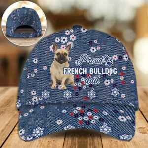 Proud French Bulldog Dad Caps Caps For Dog Lovers Gifts Dog Hats For Friends 1 adbkcn