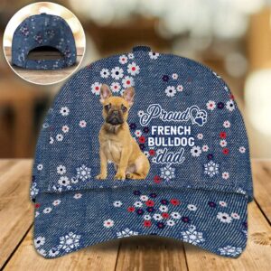 Proud French Bulldog Dad Caps Caps For Dog Lovers Gifts Dog Hats For Relatives 1 ezjxf2