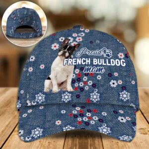 Proud French Bulldog Mom Caps -Caps…