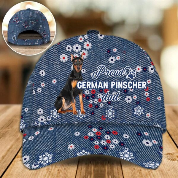 Proud German Pinscher Dad Caps – Caps For Dog Lovers – Gifts Dog Hats For Relatives