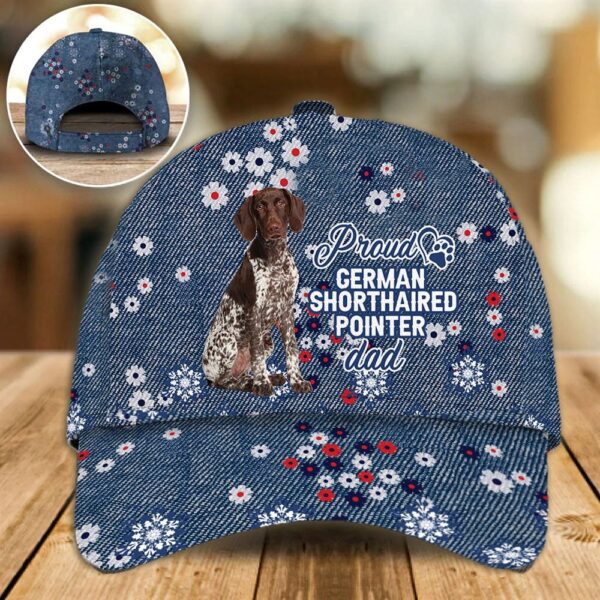 Proud German Shorthaired Pointer Dad Caps – Caps For Dog Lovers – Gifts Dog Hats For Relatives