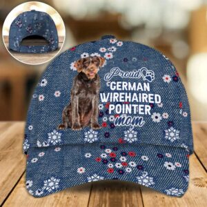Proud German Wirehaired Pointer Mom Caps Hat For Going Out With Pets Dog Caps Gifts For Friends 1 jj9yy2