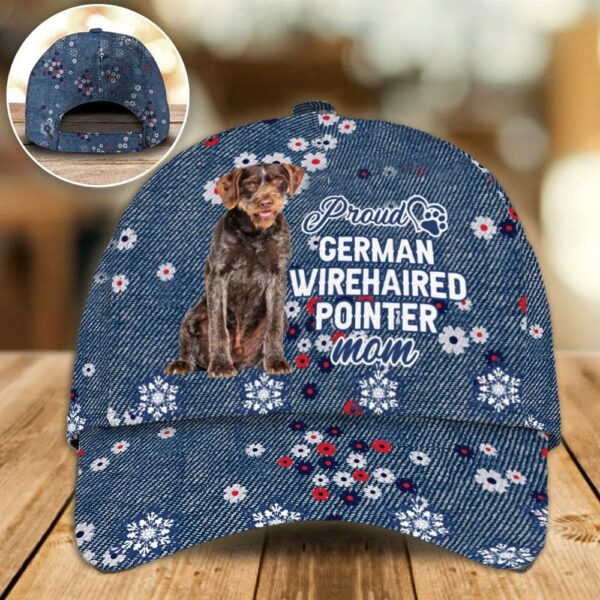 Proud German Wirehaired Pointer Mom Caps – Hat For Going Out With Pets – Dog Caps Gifts For Friends