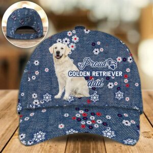 Proud Golden Retriever Dad Caps Caps For Dog Lovers Gifts Dog Hats For Friends 1 oihahf