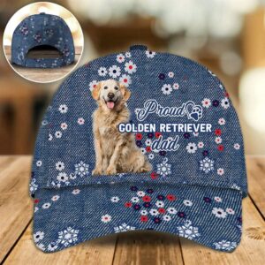 Proud Golden Retriever Dad Caps Caps For Dog Lovers Gifts Dog Hats For Relatives 1 w7bm01