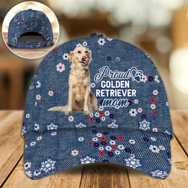Proud Golden Retriever Mom Caps – Hats For Walking With Pets – Caps For Dog Lovers