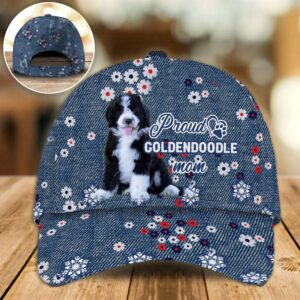 Proud Goldendoodle Mom Caps Hat For Going Out With Pets Dog Hats Gifts For Relatives 1 acb2op
