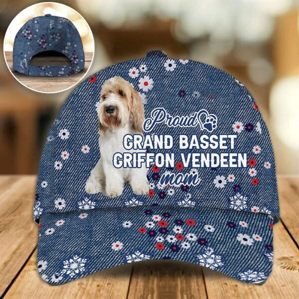 Proud Grand Basset Griffon Vendeen Mom Caps – Hat For Going Out With Pets – Dog Caps Gifts For Friends