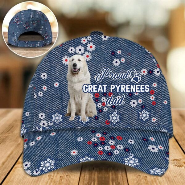 Proud Great Pyrenees Dad Caps – Caps For Dog Lovers – Gifts Dog Hats For Relatives
